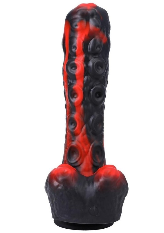 Fort Troff`s Tendrill Thruster Rechargeable Silicone Mini Machine Dildo -Red gallery