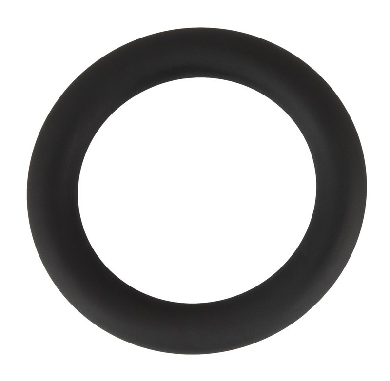 Black Velvets Phallic Ring Penis Testicles Silicone Liquid Cock & Ball Loop