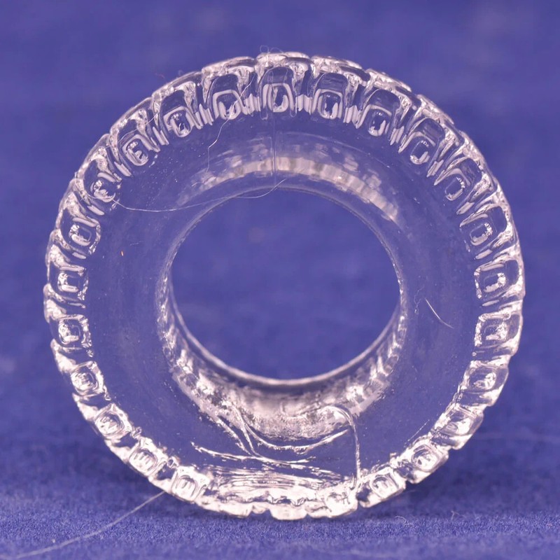 2x Turbo Cock Ring Clear/Black Erection Bigger Penis Adult Mens Sex Toy Enlarge+ gallery