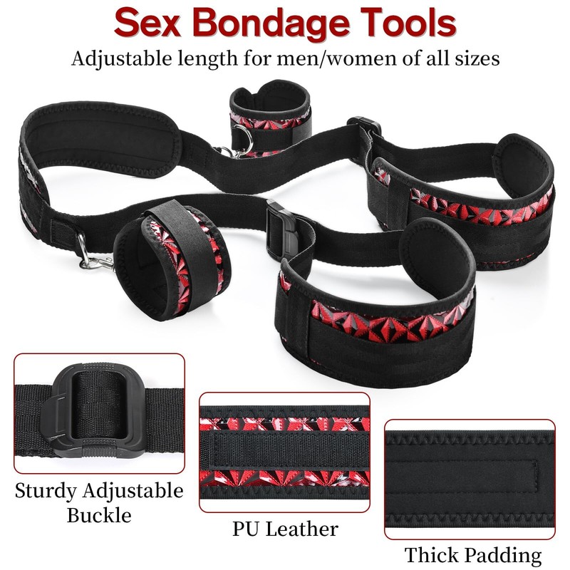 For Couples BDSM Bondage Sex Toys Thigh Sling Straps Legs Restraints Adjustable gallery
