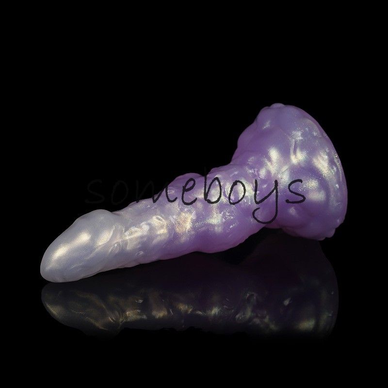 Gradient Purple Dildo Anal Plug Irregular Stimulation Massage Suitable Sex Toys gallery