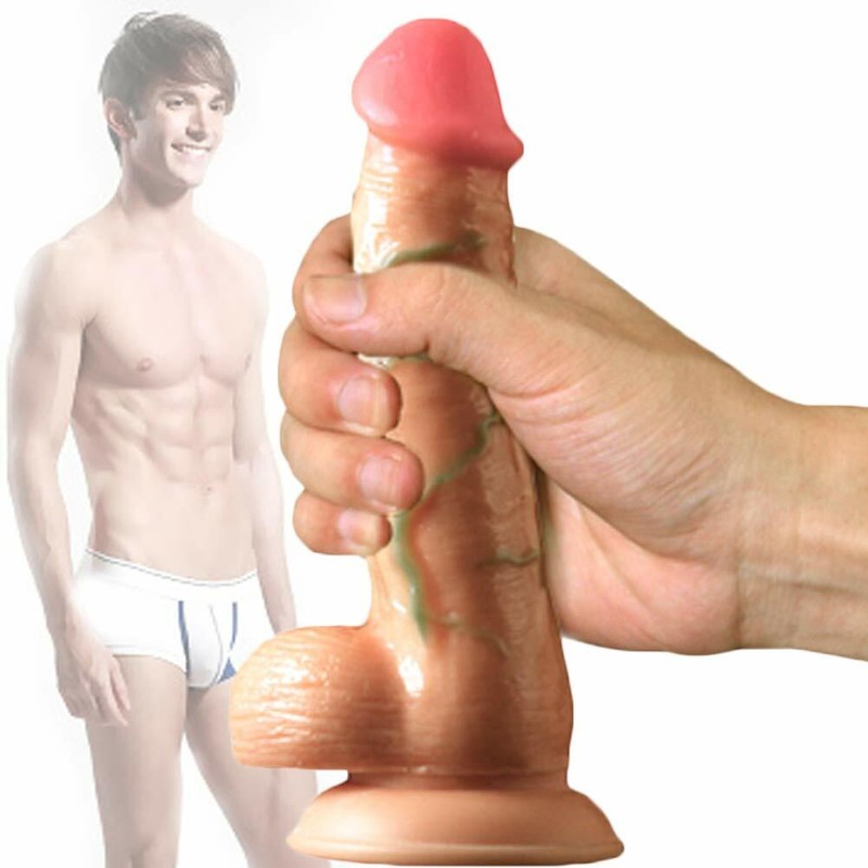 Dildo Dong Realistic Penis Vibrating Cock Veined Multispeed Suction Cup Sex Toy gallery