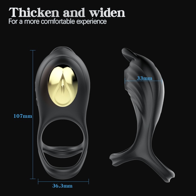 Silicone Male Cock Ring Penis Ring Sucking Clit Vibrator Sex Toys For Men Couple gallery