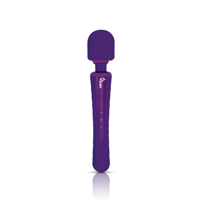 Viben Obsession Wand Massager Violet Rechargeable Powerful Silicone Vibrator
