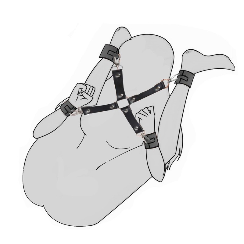 Sex Bondage Wrist & Thigh Cuffs BDSM Restraints Set, Sex Toys for Women with ...