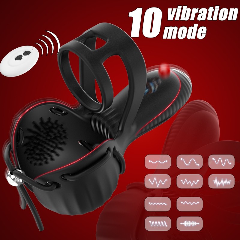 Men Penis Cock Ring Vibrator G-Spot Dildo Massager Sex Toys For Women Couples gallery