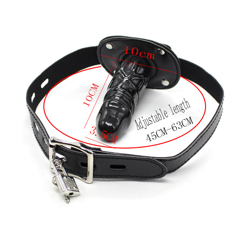 Mouth Gag Open Oral Bondage Silicone Plug Stuffed Head Harness Slave Game BDSM