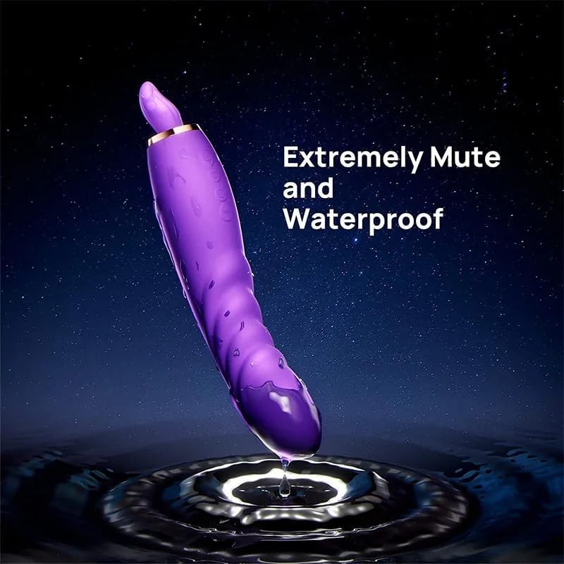 Clit Licker 3-in-1 Heating G-Spot 10 Vibrator,Waterproof Tongue Licking Sex Toy gallery