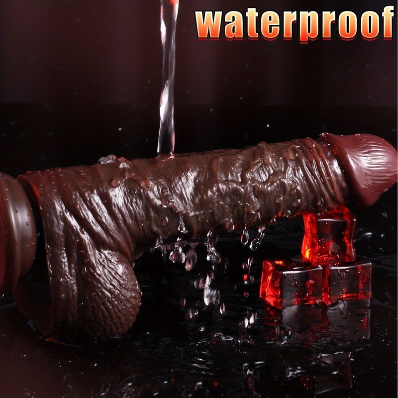 Liquid Silicone Realistic Movable Foreskin Dildo Suction Cup Women Sex Toys Dong gallery