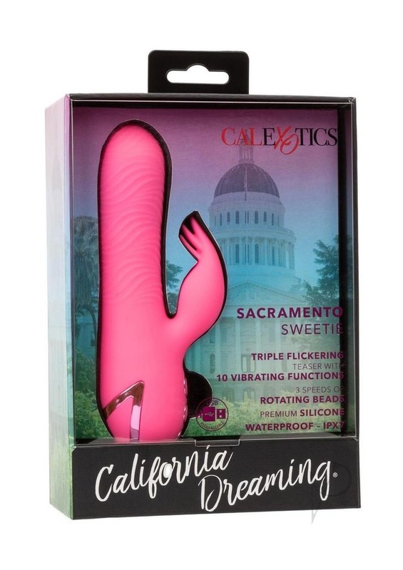 California Dreaming Sacramento Sweetie Rechargeable Silicone Dual Vibrator –