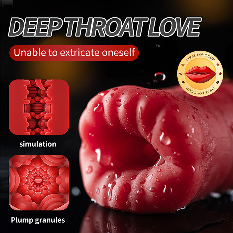 Deep-Throat-Male-Masturbaters-Realistic-Oral-Pussy Blowjob Stroker Toy Vibrators