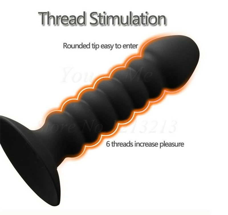 Anal-Bead-Butt-Plug-G-spot-Vibrator Dildo-Prostate-Massager-Men-Women-Sex-Toy gallery