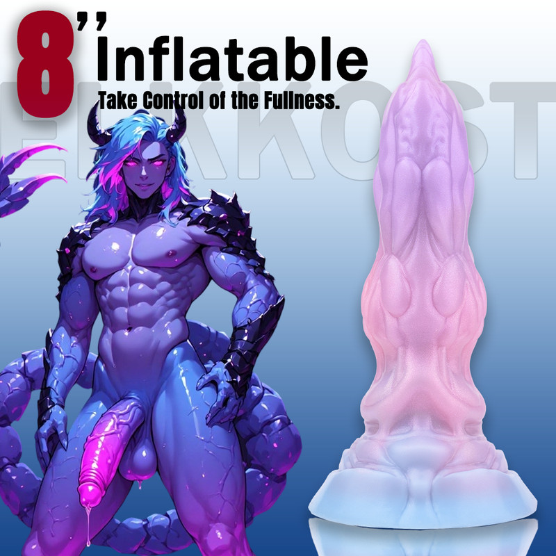 Fantasy Inflatable Dildo Cock Anal Butt Plug Expandable Penis Sex Toy for Women