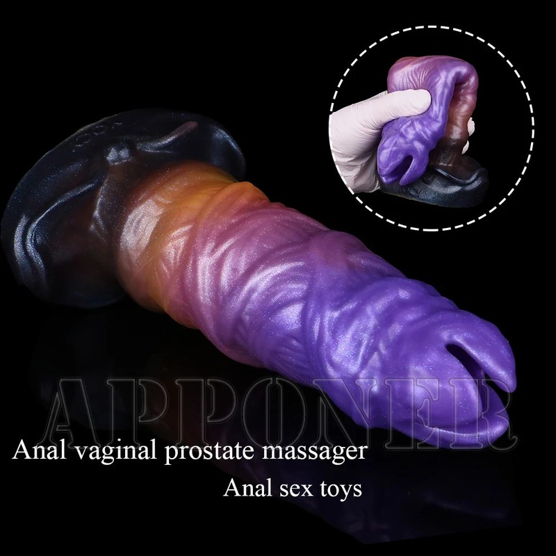 Manual Ovipositor Dildos Monster Anal Pulg Silicone Vaginal Balls Adult Sex Toys gallery