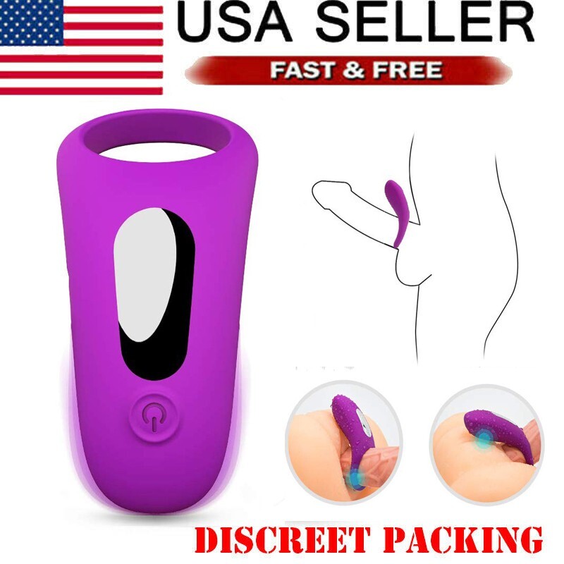 Vibrating Cock Rings Adjustable Penis Ring Silicone Rechargeable For Men Sex Toy gallery