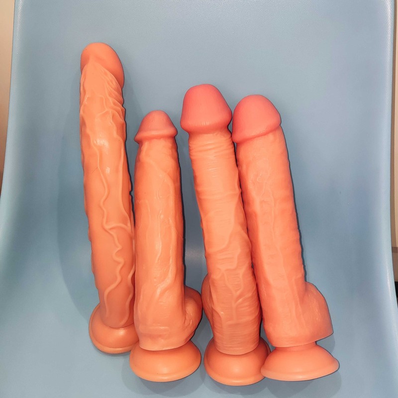 HUGE Dildo Realistic Dong Thick Big Penis Anal G-spot Vagina Sex Toy Women Men gallery
