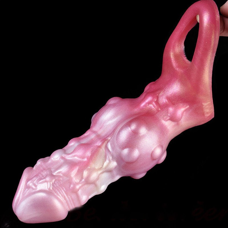 Big Knot Penis Sleeve Thick Sheath Enlargement Fantasy Penis Extension Sex Toys#