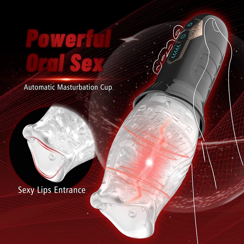 Automatic HandsFree Male Masturbaters Telescopic Cup Stroker Sex Toys For Men US gallery