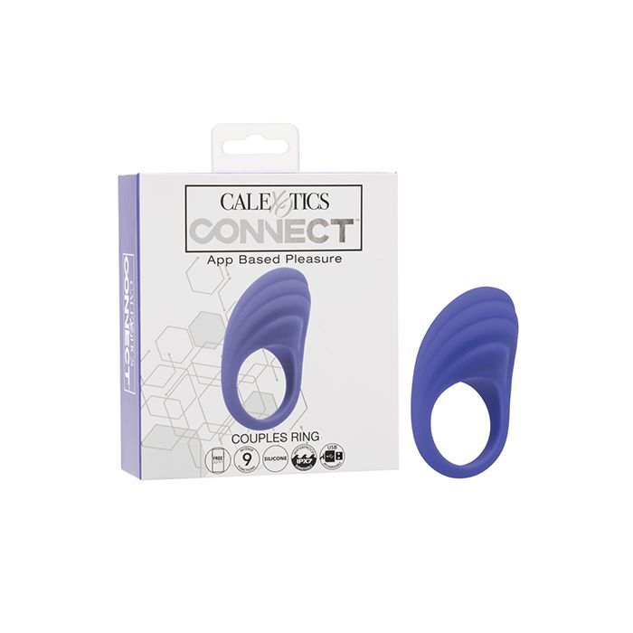 Connect App-Controlled Vibrator Based Couples Ring Purple
