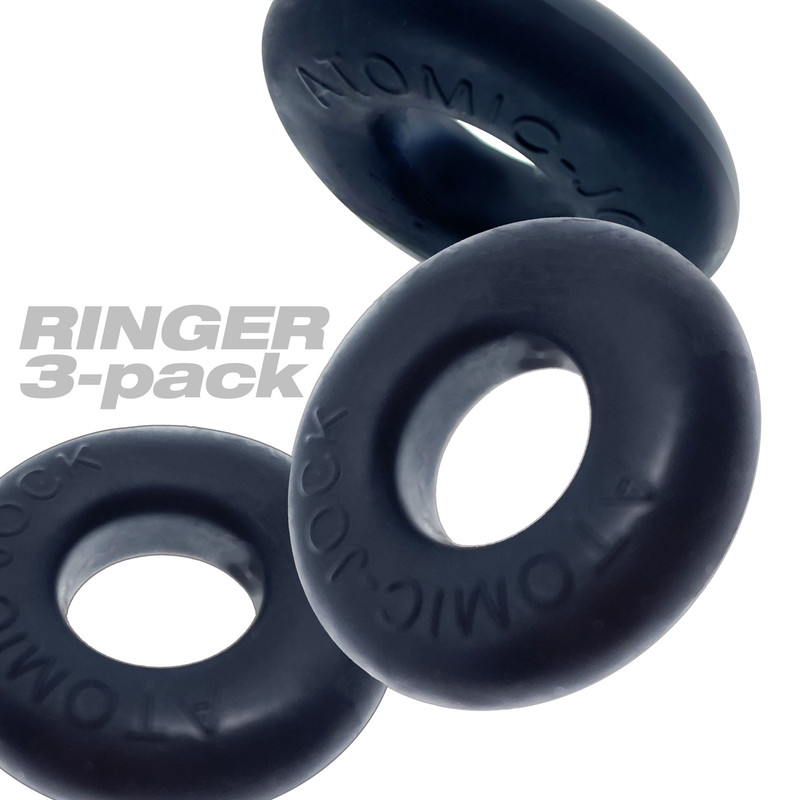 Cock Ring Oxballs Ringer 3 Pack Black