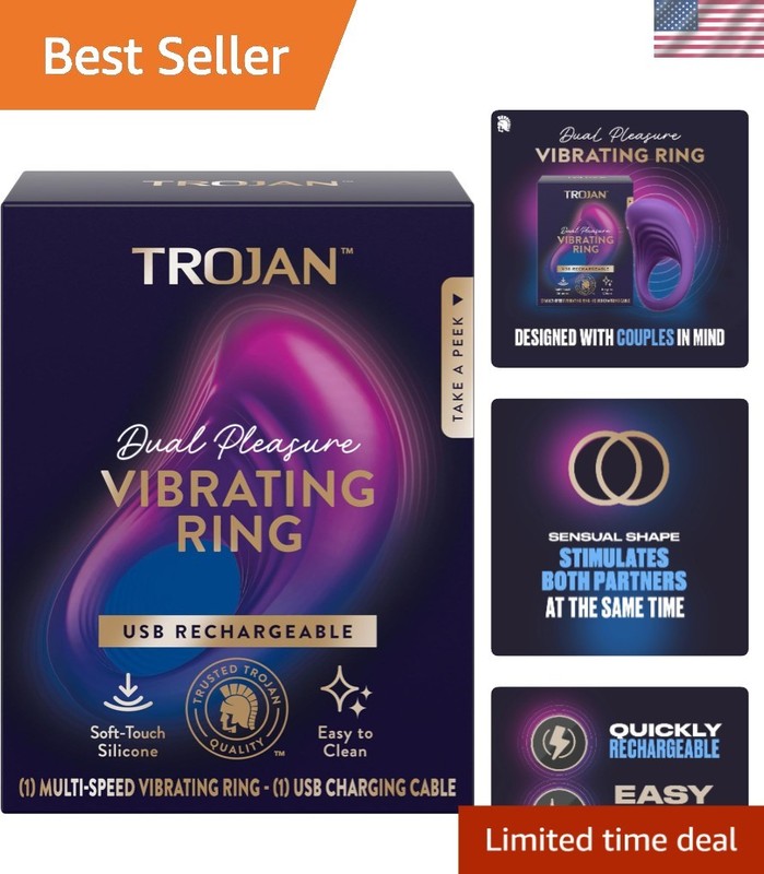 Rechargeable Couples Vibrating Ring – Sensual Silicone with Multi-Speed Options