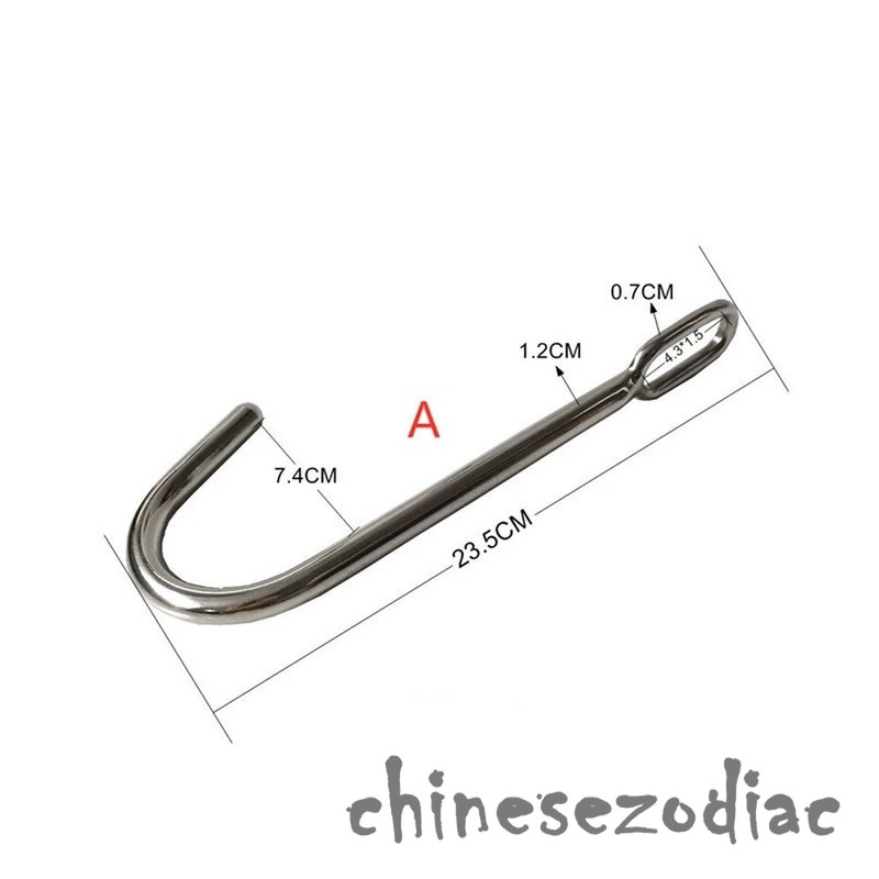 Stainless Steel Metal Anal Hook with Ball Hole Butt Plug Woman Stopper Belt gallery