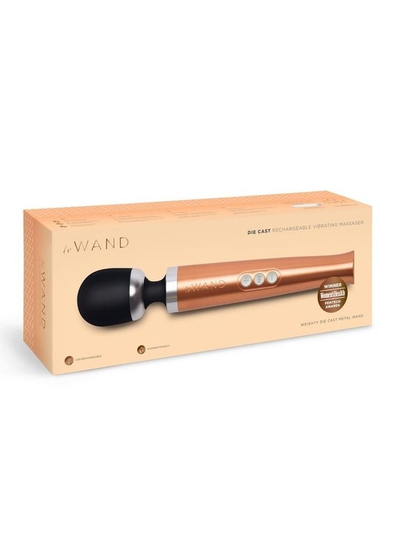 Le Wand Diecast Rechargeable Massager – Rose Gold