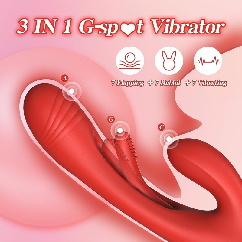 Tapping Patting Sucking Vibrator for Women Clit G-spot Stimulator Dildo Sex Toys gallery