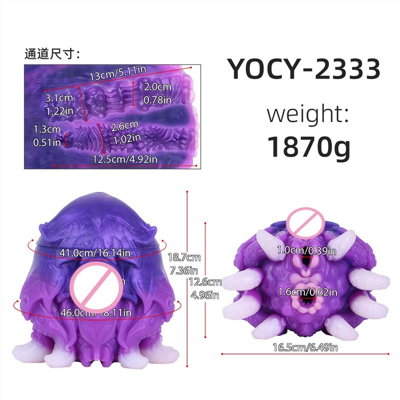 Male Fantasy Design Massager Head Male Masturbator Pocket Pussy Stroker for Men