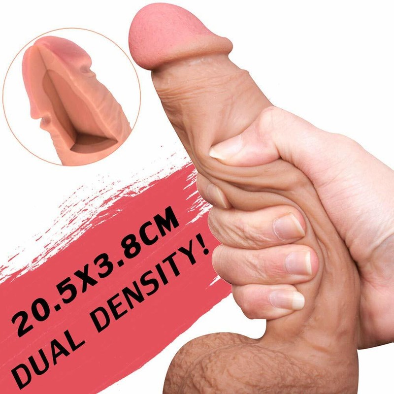 Hot!! Realistic Huge Dildo Suction Cup Anal Vagina Sex Toy Women Flesh Big Dong