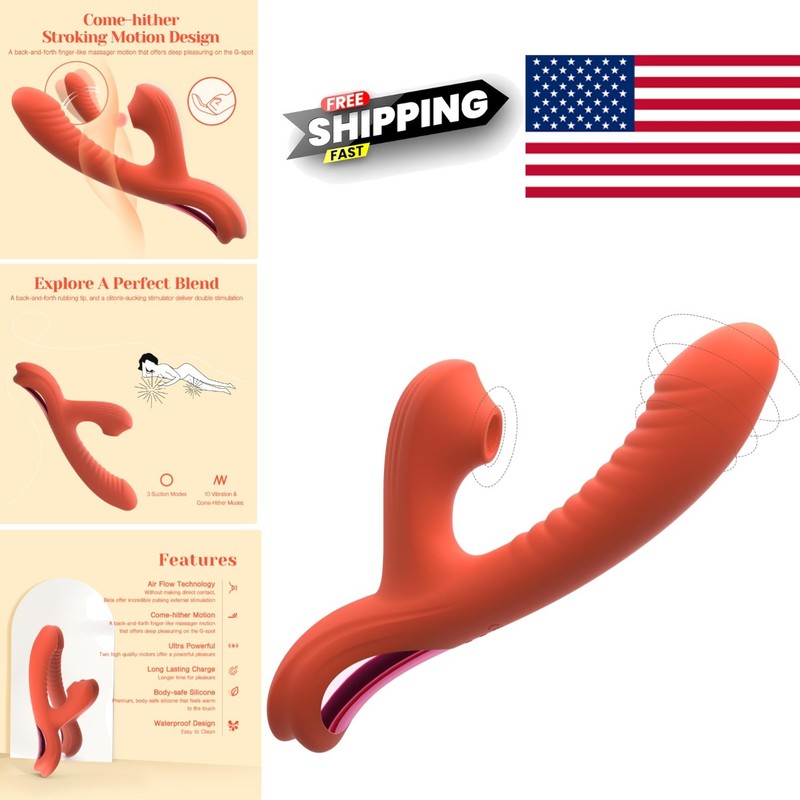 Rechargeable Silicone Vibrator for Women with Dynamic G Spot and Clitoral Action