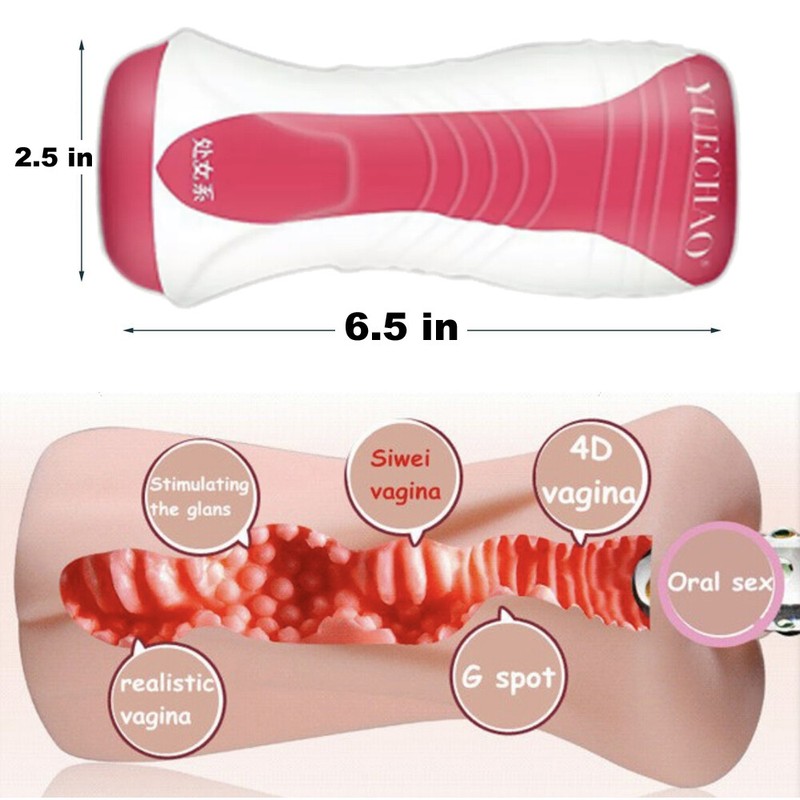 1PC Random Male Masturbator Pocket-Pussy Cup Sex Toy For-Men+60ml Lubricant Gift gallery