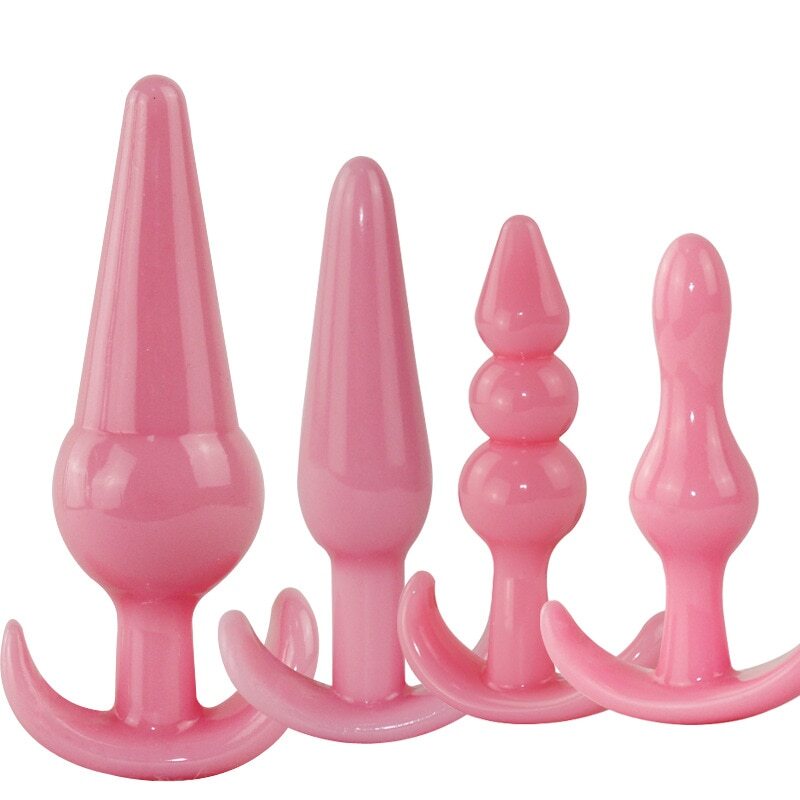 Anal Trainer Beginner Kit Set Butt Plug Dildo Beads Prostate Massager Sex Toys