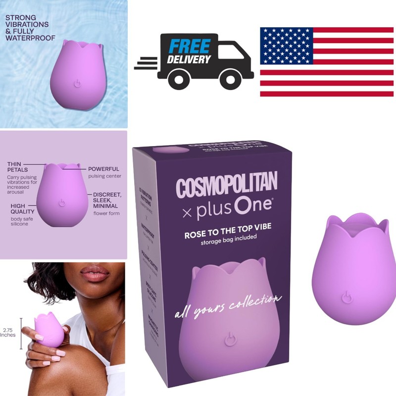 Discreet Bullet Vibrator for Women Waterproof Silicone G Spot Stimulation Purple