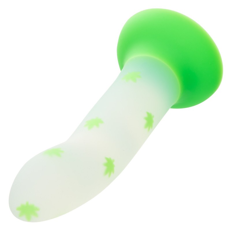 California Exotic Calexotics Glow Stick Leaf Dildo with Suction Cup Based, New gallery