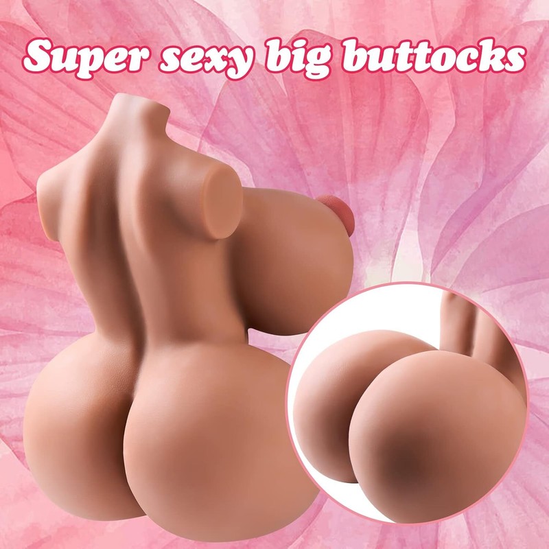 24lb Half Body Sex TPE Doll Huge Boobs Ass Pussy for Male Real Life Sex Toy US gallery