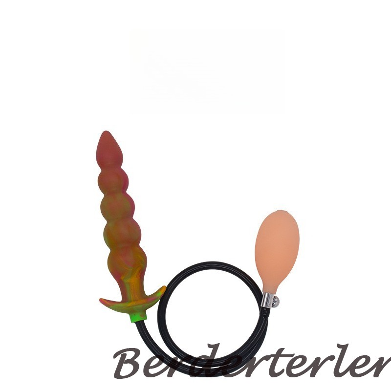 Inflatable Anal Plug with 5 Coloured Beads Posterior Bead Massage Anal Dilator gallery