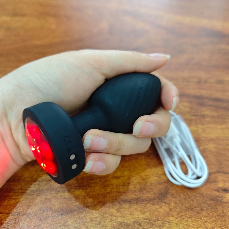 Rotating Anal Butt Plug Dildo Vibrator Prostate Massager Sex Toys for Men Women