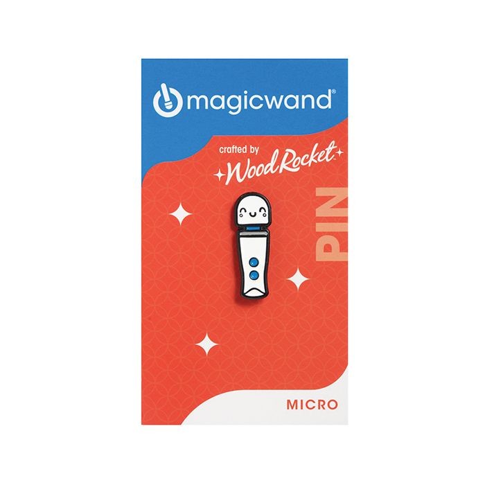 Wood Rocket Magic Wand Kawaii Micro Pin