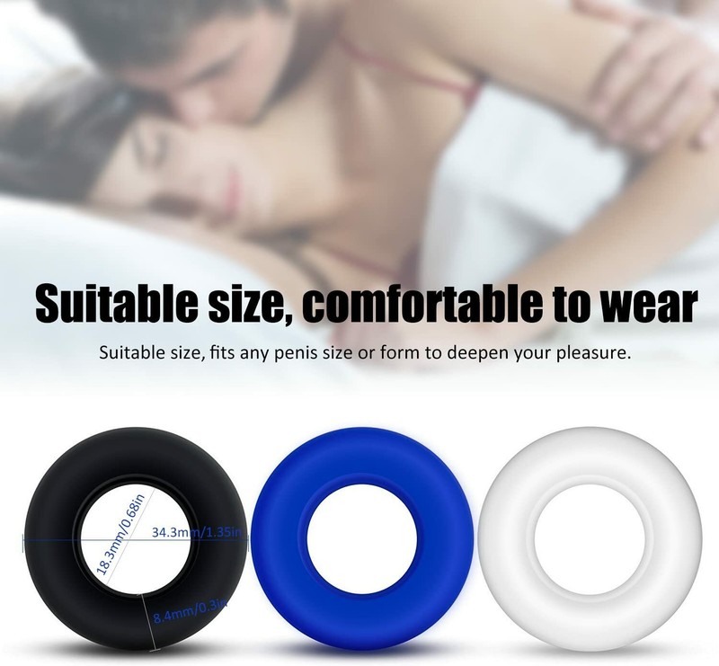 3-9PCS Cock Ring Adjustable Stay Harder Super Strong Penis Rings Sex-Toy for-Men gallery