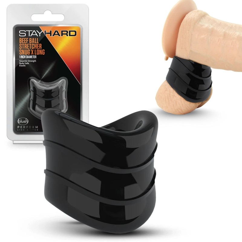 XL Penis Cock Scrotum Ball Stretcher Ring Enhancer Sex Toys for Men couples