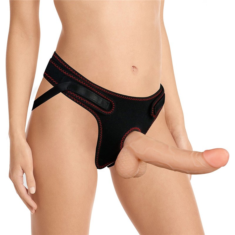 King Cock Strap-On Harness with 8.5" Silicone Thick Dildo Realistic Dong Sex Toy gallery