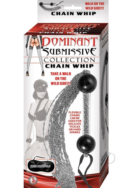 Dominant Submissive Collection Chain Whip – Silver