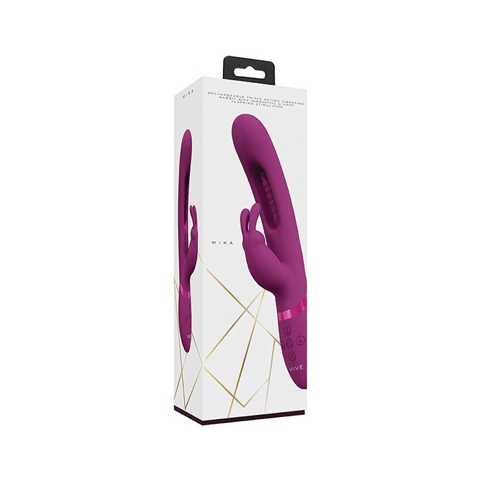 Shots Vive Mika Flapping Tongue Rabbit Vibrator