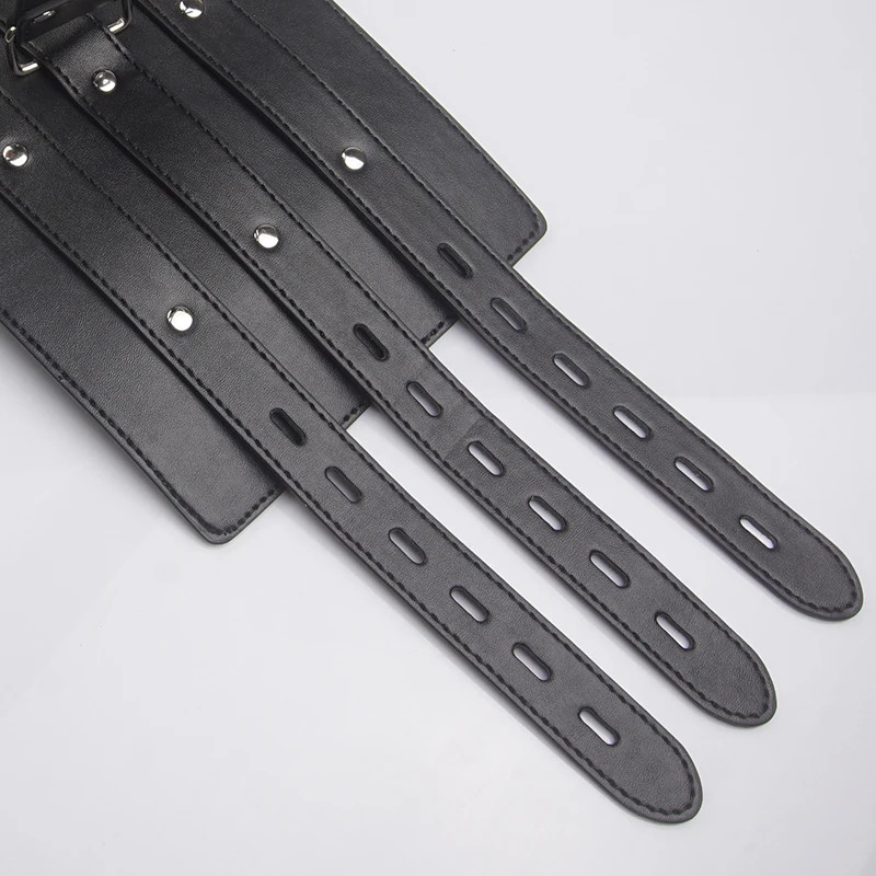 Leather Bondage Handcuffs, Armbinder Restraint ,Arms Behind Back Straitjack gallery