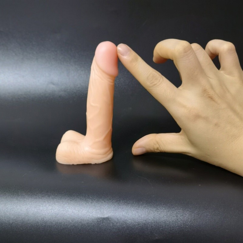 4 Inch Realistic-Small-Beginner-Penis-Anal-Dildo-Sex-Cock-Prostate-Butt Plug-Toy gallery