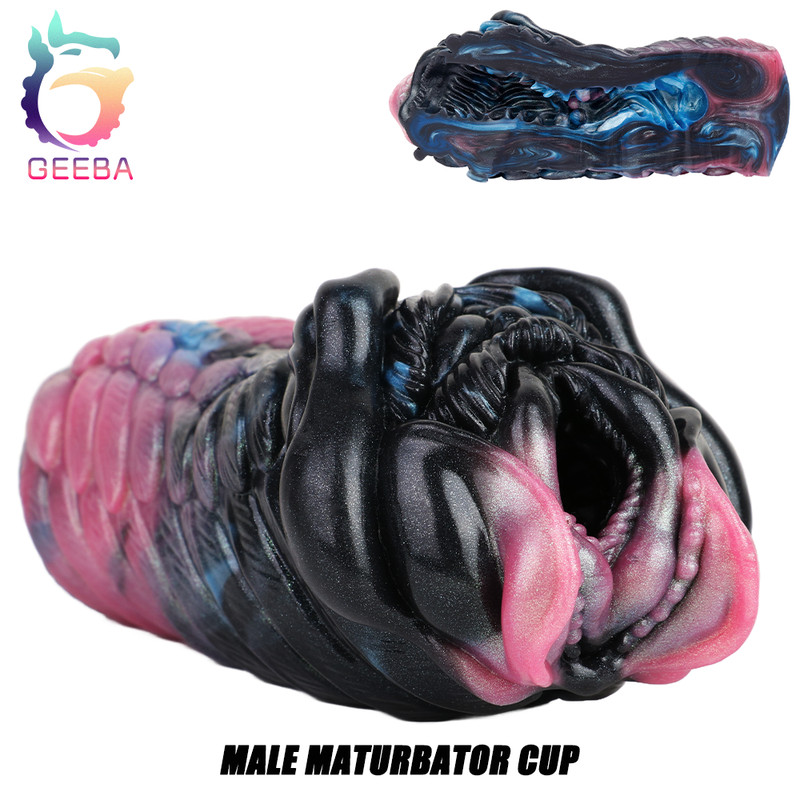 Single Channel Male Masturbator Fantasy Alien Pussy Anal Pocket Silicone Sex Toy