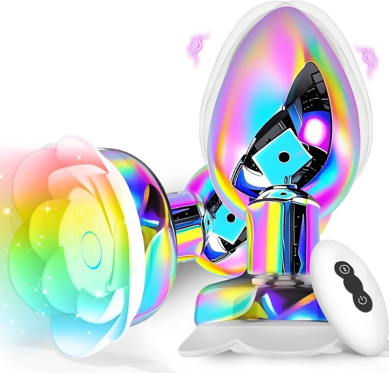 Colorful Metal Anal Plug Vibrato Butt Plug Prostate Massager Adult Sex Toys gallery