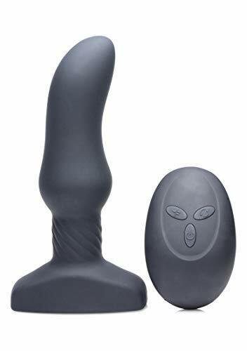 Rimmers AF934 Slim M Curved Rimming Plug with Remote Control, Black, 1 Count