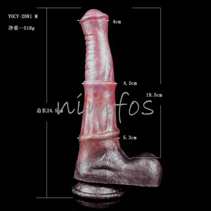 Oversized Dildo With Sucker Large Long Realistic Fantasy Penis Silicone Sex Toys gallery